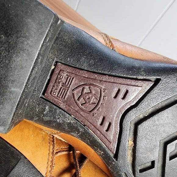 Ariat Brown Leather Boots Size 8 - Picture 14 of 14